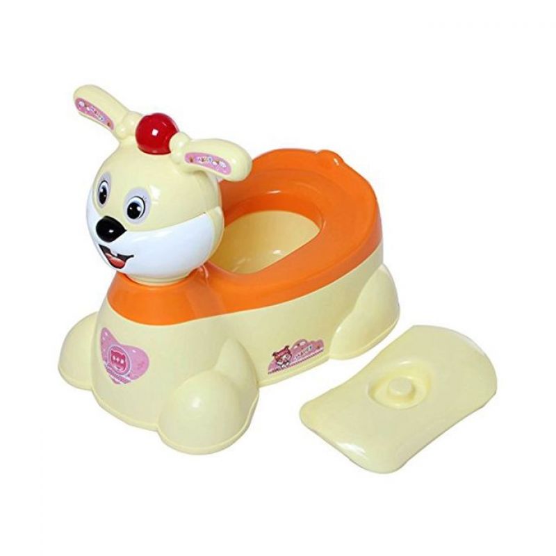 Baby Closestool Rabbit Design - Yellow 